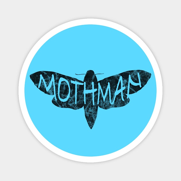 Mothman - Point Pleasant WV Mothman Figure Moth Man Cryptozoology Legend Design Magnet by Get Hopped Apparel